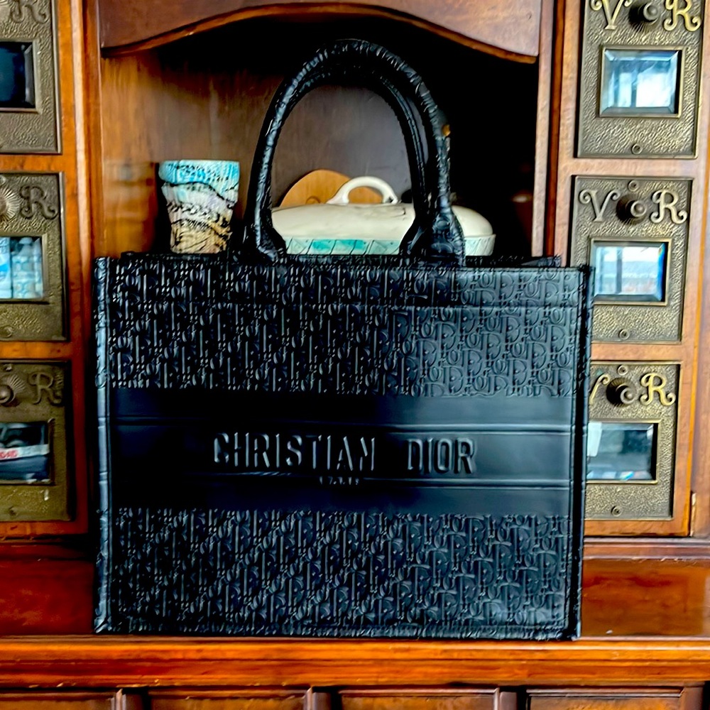 Christian Dior Leather Book Tote